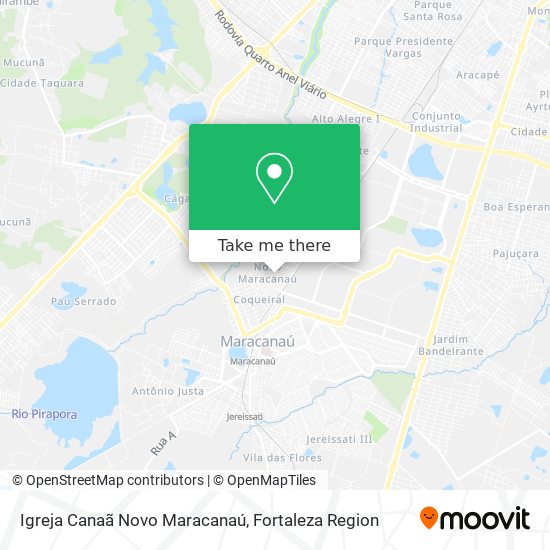 Mapa Igreja Canaã Novo Maracanaú