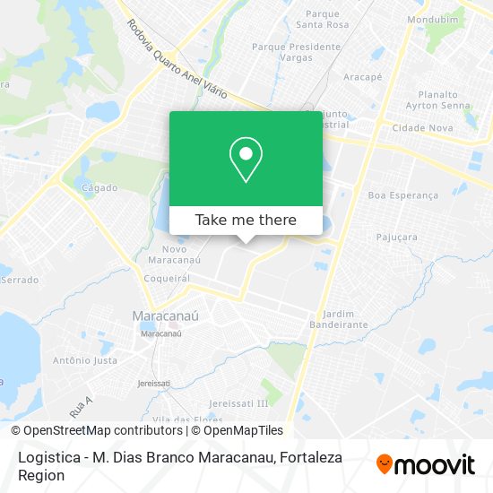 Logistica - M. Dias Branco Maracanau map