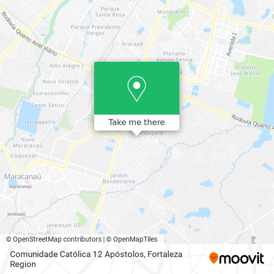 Comunidade Católica 12 Apóstolos map