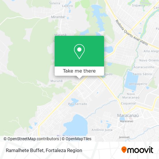 Ramalhete Buffet map