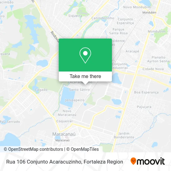 Rua 106 Conjunto Acaracuzinho map