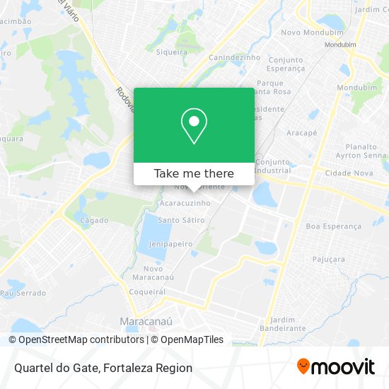 Quartel do Gate map