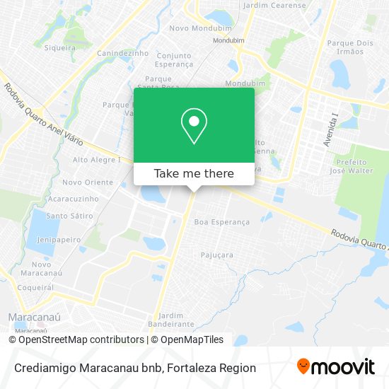 Crediamigo Maracanau bnb map