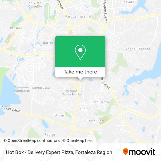 Hot Box - Delivery  Expert Pizza map