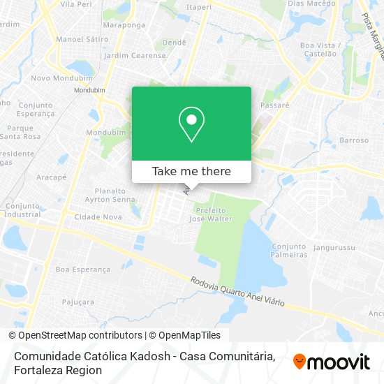 Comunidade Católica Kadosh - Casa Comunitária map