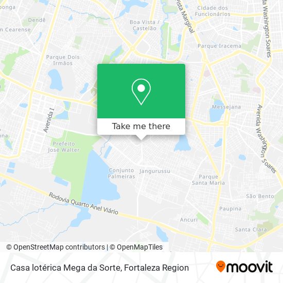 Casa lotérica Mega da Sorte map