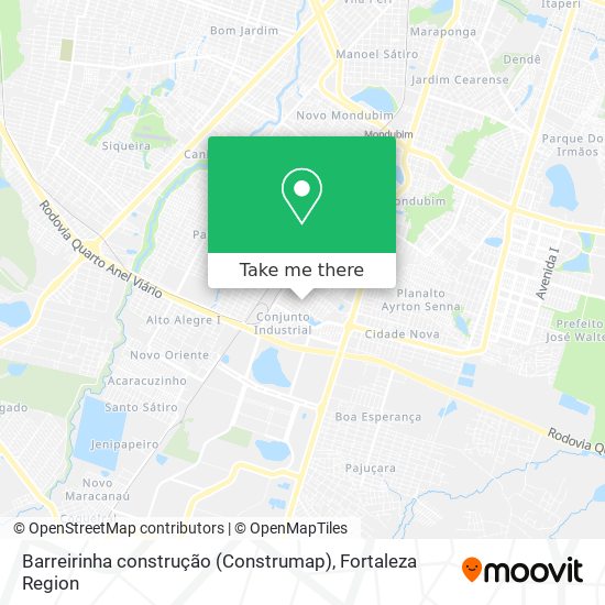 Mapa Barreirinha construção (Construmap)