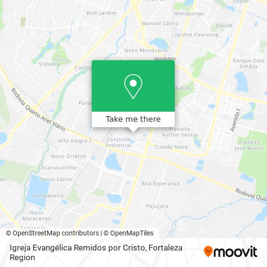 Mapa Igreja Evangélica Remidos por Cristo