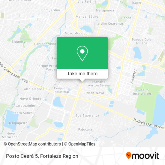 Posto Ceará 5 map
