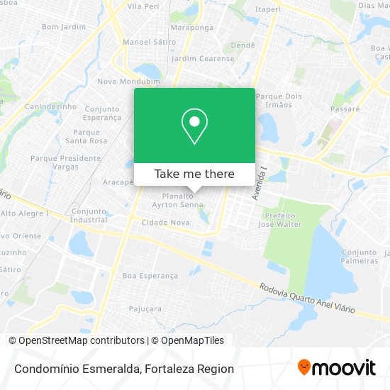 Condomínio Esmeralda map