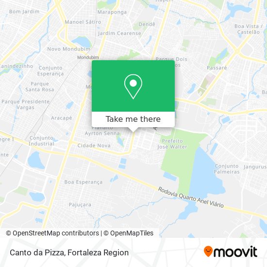 Canto da Pizza map