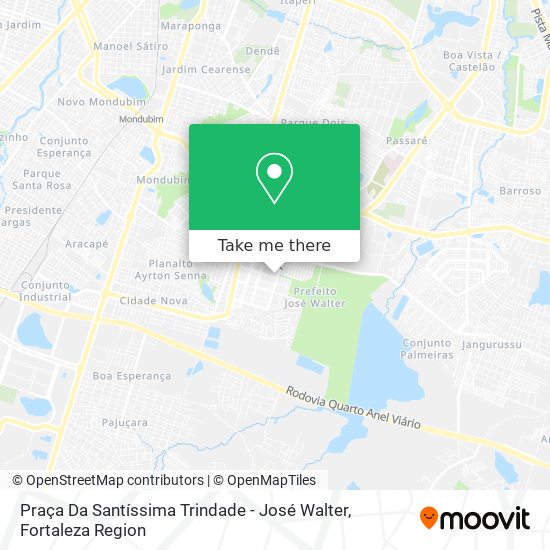 Mapa Praça Da Santíssima Trindade - José Walter