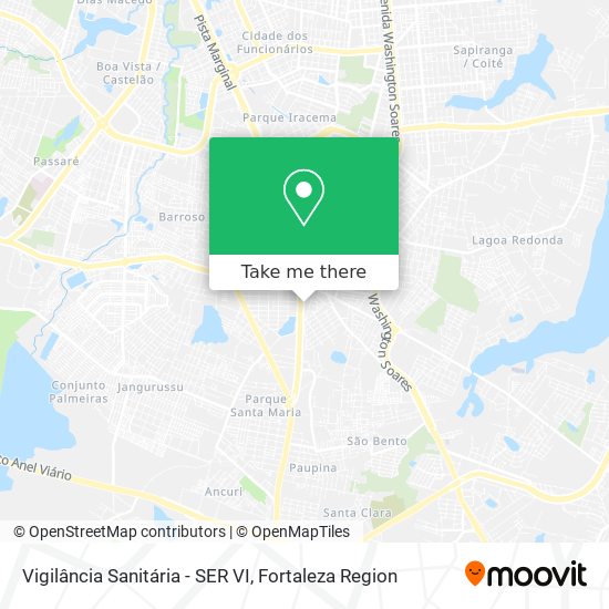 Vigilância Sanitária - SER VI map