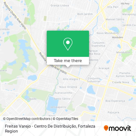 Mapa Freitas Varejo - Centro De Distribuição