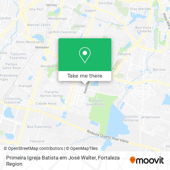 Primeira Igreja Batista em José Walter map