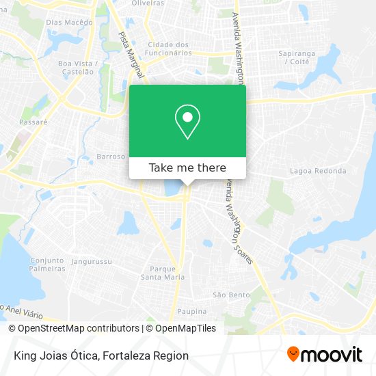 King Joias Ótica map