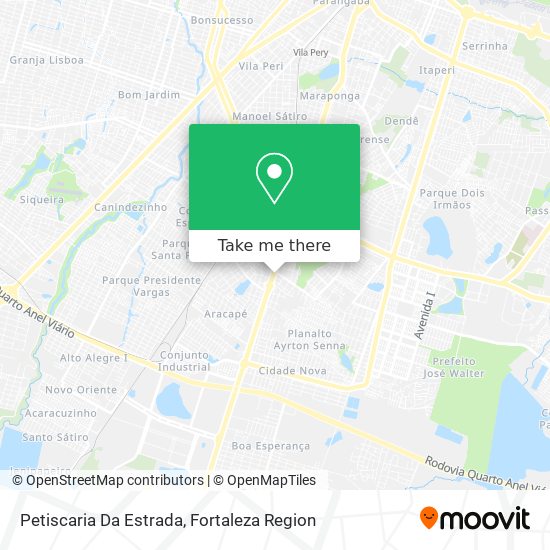 Mapa Petiscaria Da Estrada