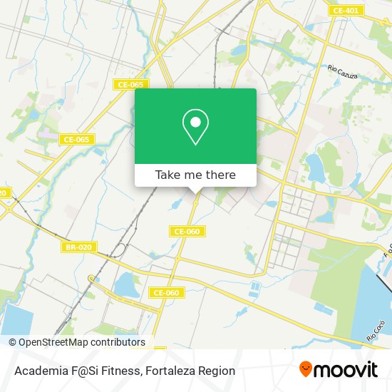 Mapa Academia F@Si Fitness