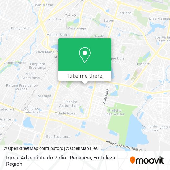 Igreja Adventista do 7 dia - Renascer map