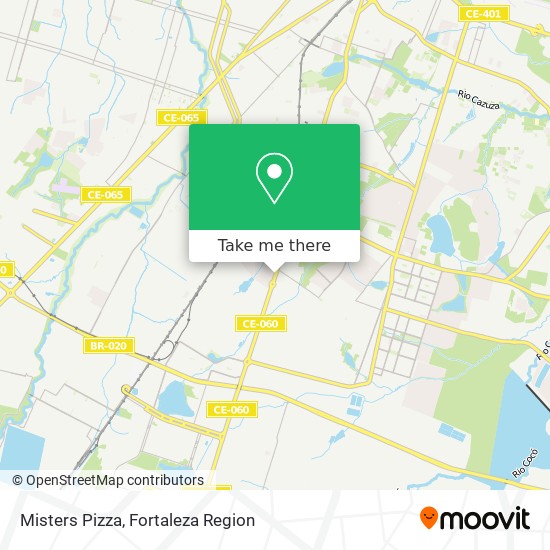 Misters Pizza map