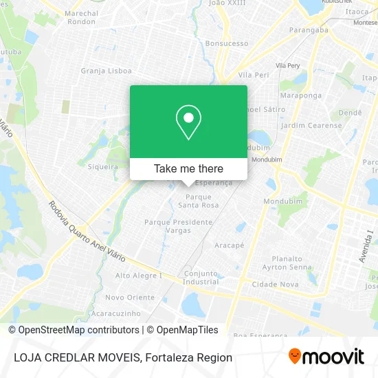 LOJA CREDLAR MOVEIS map