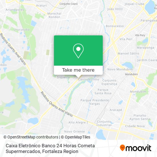Caixa Eletrônico Banco 24 Horas Cometa Supermercados map