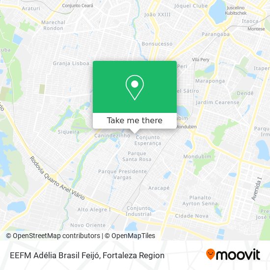 EEFM Adélia Brasil Feijó map