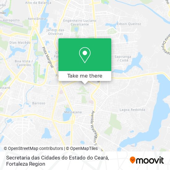 Secretaria das Cidades do Estado do Ceará map