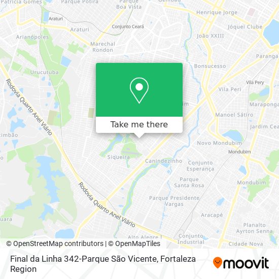 Final da Linha 342-Parque São Vicente map