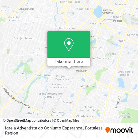 Igreja Adventista do Conjunto Esperança. map