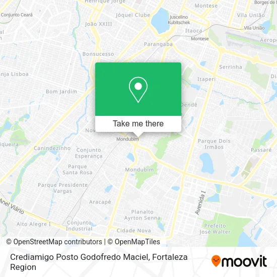 Crediamigo Posto Godofredo Maciel map