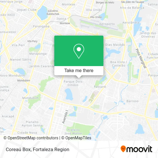 Coreaú Box map