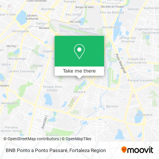 BNB Ponto a Ponto Passaré map