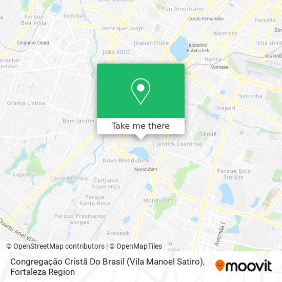 Congregação Cristã Do Brasil (Vila Manoel Satiro) map
