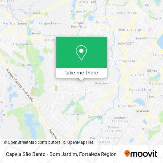 Capela São Bento - Bom Jardim map