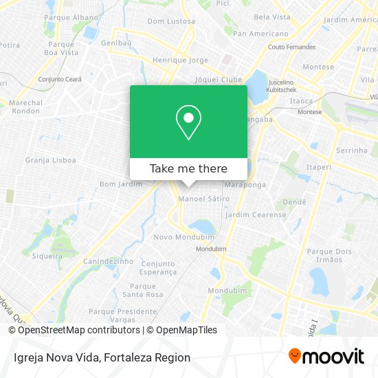 Mapa Igreja Nova Vida