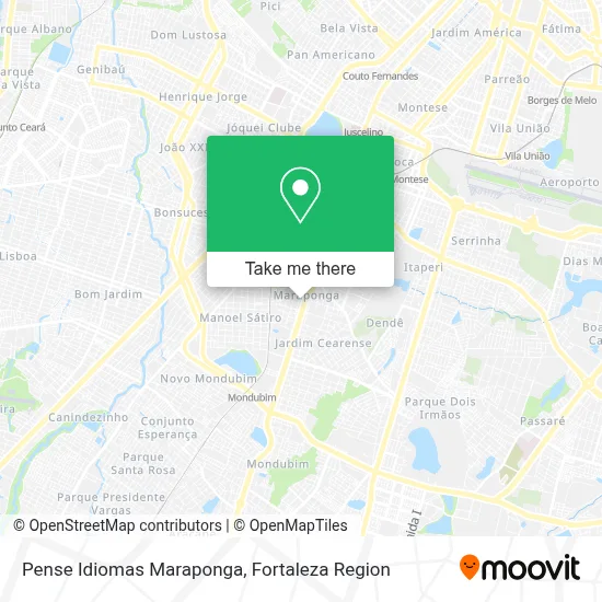 Pense Idiomas Maraponga map