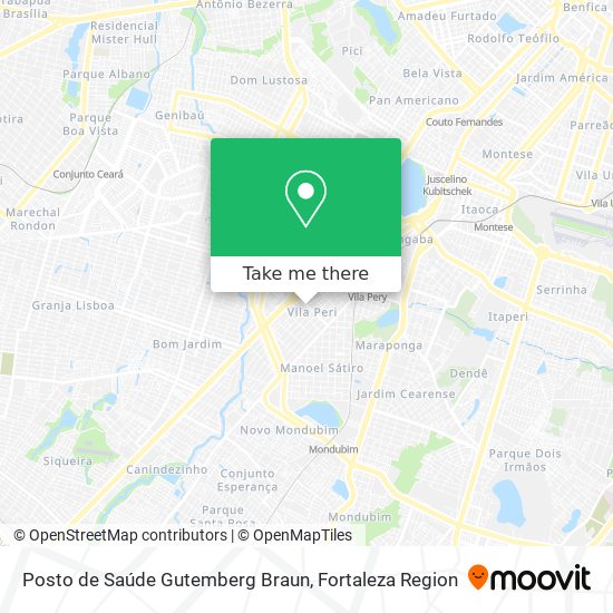 Posto de Saúde Gutemberg Braun map