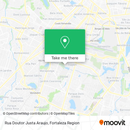 Rua Doutor Justa Araujo map