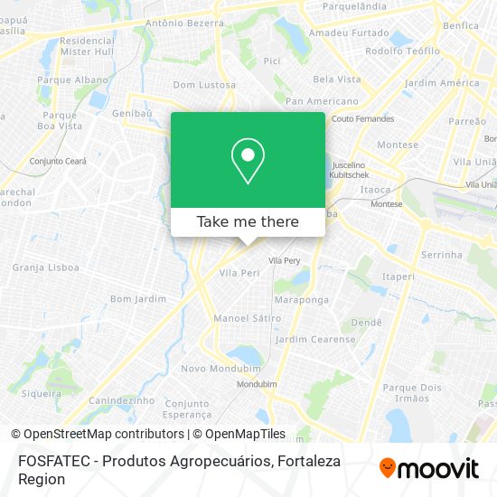 FOSFATEC - Produtos Agropecuários map