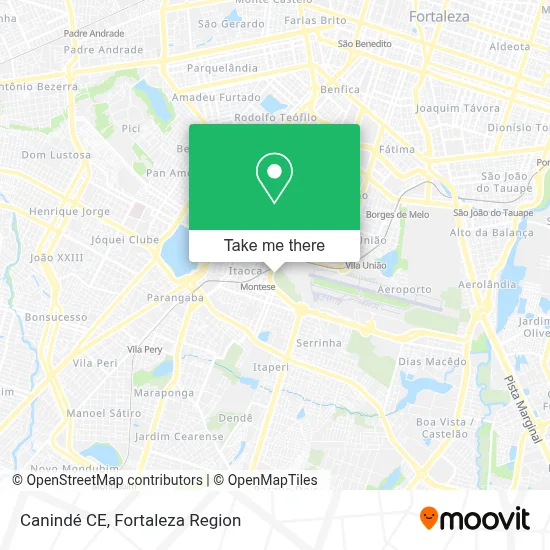 Canindé CE map