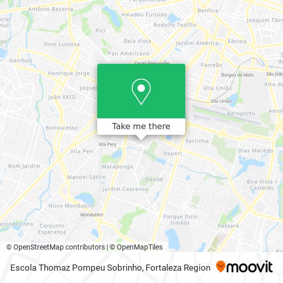 Mapa Escola Thomaz Pompeu Sobrinho