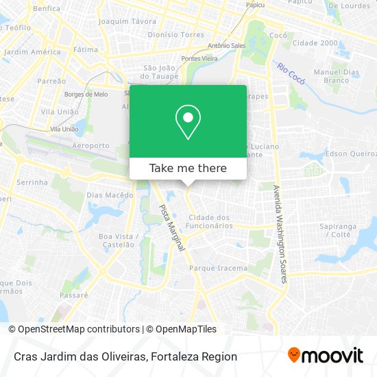 Mapa Cras Jardim das Oliveiras