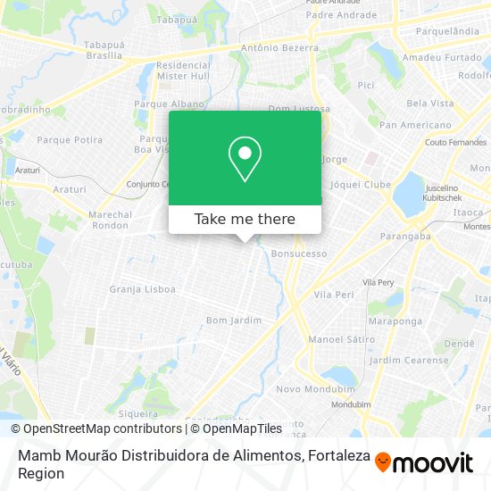 Mamb Mourão Distribuidora de Alimentos map
