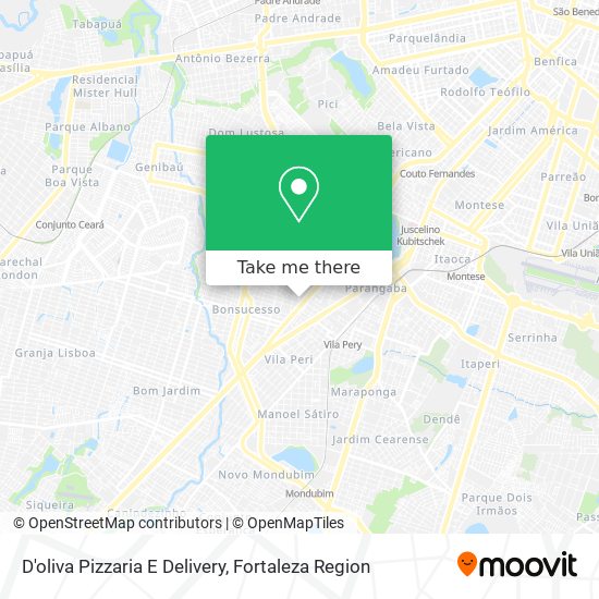 D'oliva Pizzaria E Delivery map