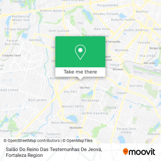 Salão Do Reino Das Testemunhas De Jeová map