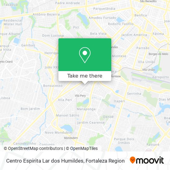 Centro Espirita Lar dos Humildes map