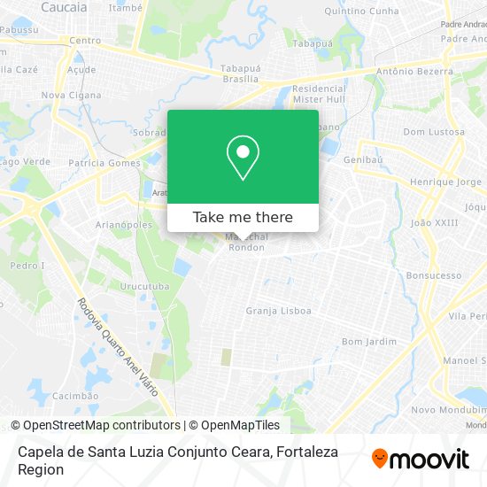 Capela de Santa Luzia Conjunto Ceara map