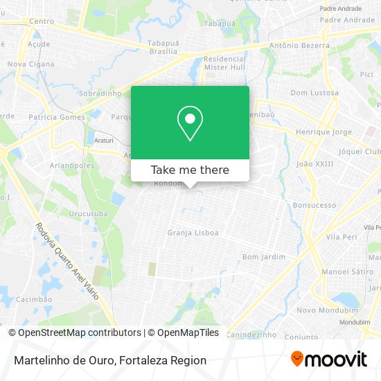 Martelinho de Ouro map