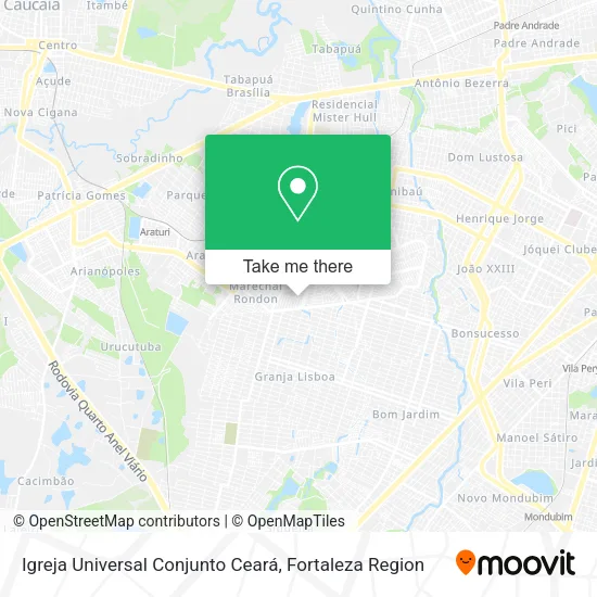 Igreja Universal Conjunto Ceará map